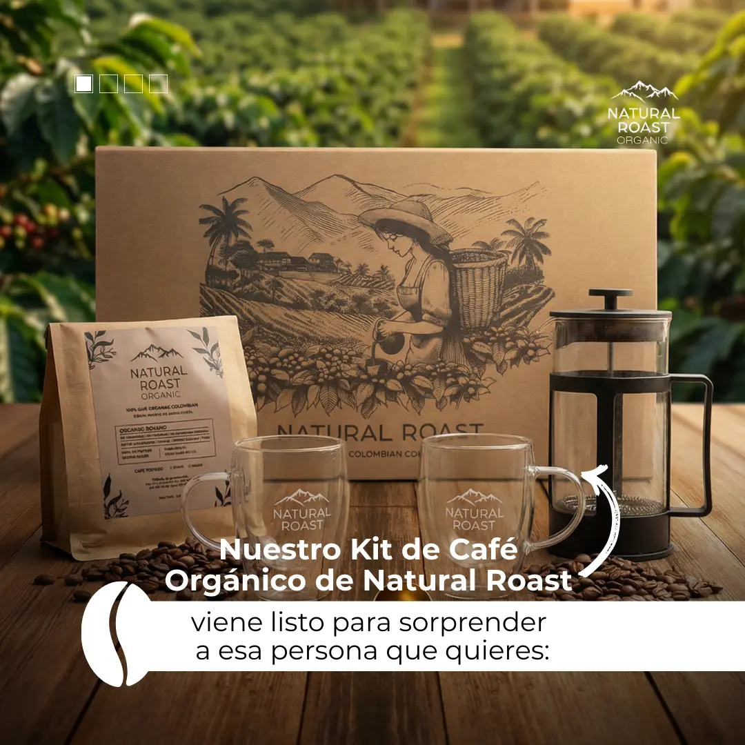 Kit de café orgánico para regalo de Navidad